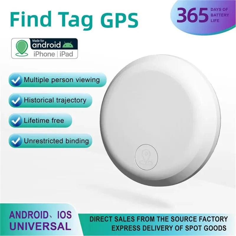Smart Bluetooth Tracker Tag (Compatible with Apple Find My)